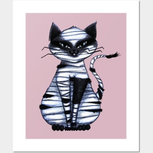 Mummy cat Posters and Art